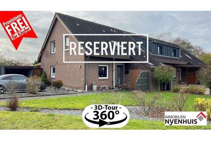 gepflegtes Reihenhaus mit Garage u. überdachter Terrasse ** provisionsfrei für den Käufer - Weener Weenermoor