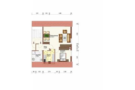 Wunderbar gelegene 2 ZKB Wohnung mit EBK in Bruchköbel-Niederissigheim