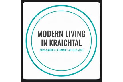 Helle 3-Zimmer-Wohnung in Top-Lage - Kraichtal