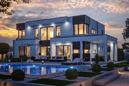 Design-Traumhaus mit Blick auf die Burg - Haßmersheim