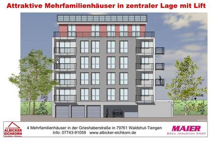 Neubau Waldshut - 3,0 Zimmerwohnung Erdgeschoss mit Lift - Waldshut-Tiengen