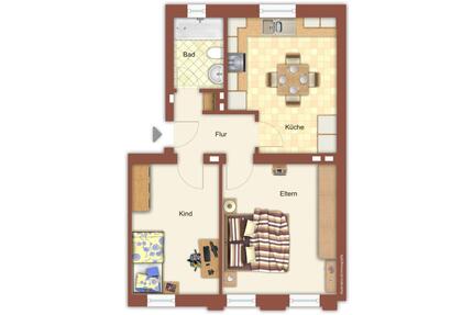 Frei für Zwei - Gemütliche 2-Zimmerwohnung in Hardterbroich-Pesch - Mönchengladbach Nord