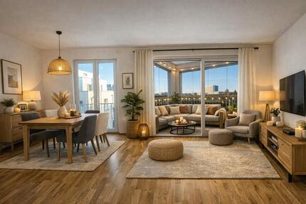 Exklusive 2‑Zimmer‑Wohnung mit schließbarer Loggia, Parkett&Küche - Darmstadt Darmstadt-West