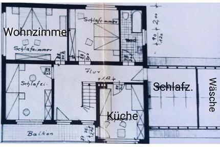 Mietwohnung 120 m² mit Einbauküche, Balkon, Bad, Küche, 3 Schlafz - Rüthen