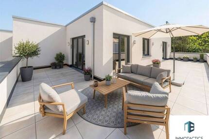 barrierefreier Penthouse-Erstbezug mit 4 Zimmer, großer Dachterrasse und QNG-Standard in Bingen - Bingen am Rhein