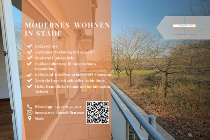 Wohnung zum Mieten in Stade 850,00 € 92.95 m²