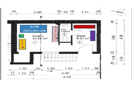 Ein Zimmer Wohnung mit Dusche und Bad - Frankfurt am Main Oberrad