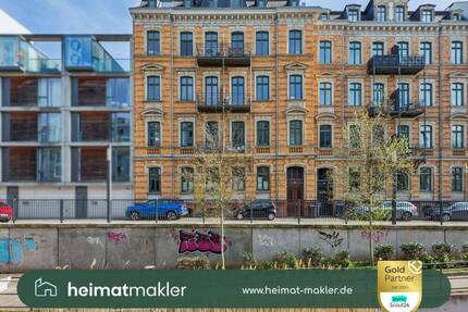 Altbaucharme in Top-Lage - 2-Zimmer-Wohnung am Kanal - Leipzig Zentrum-West