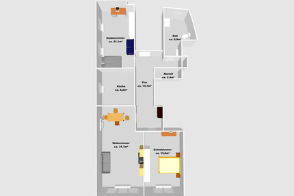 3-Zimmer-Wohnung in Creglingen – zentrale Lage