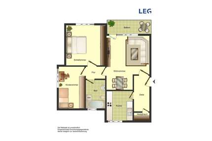 Wohnung zum Mieten in Bergkamen 489,00 € 70 m²