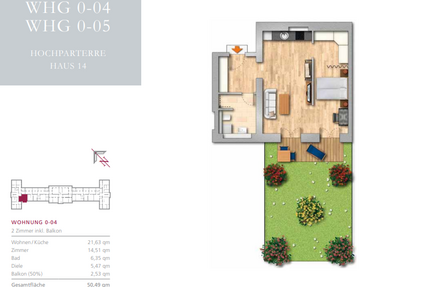 Wohnung zum Mieten in Berlin 619,85 € 50.49 m²