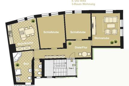 Schicke Altbauwohnung zu vermieten, Innenstadt Eisenach