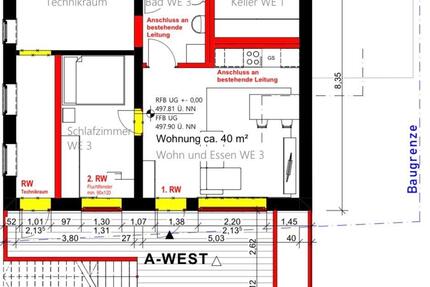 2 Zimmer Wohnung mit großer Terrasse - Essingen