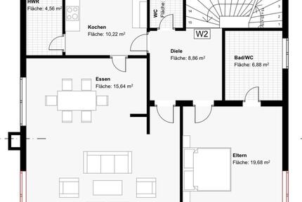Maisonettewohnung - 1.450,00&nbsp;EUR Kaltmiete, ca.&nbsp; 160,00&nbsp;m&sup2; in Langgöns (PLZ: 35428)