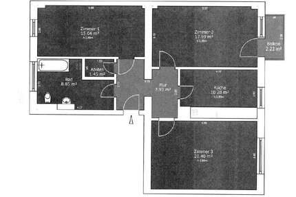 Wohnung zum Mieten in Dresden 1.012,00 € 84.31 m²