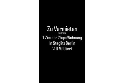 Wohnung in Steglitz - 990,00&nbsp;EUR Kaltmiete, ca.&nbsp; 25,00&nbsp;m&sup2; in Berlin (PLZ: 10715) Charlottenburg-Wilmersdorf