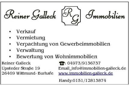 Wir suchen Ein- Zweifamilienhäuser, Wohnungen und Höfe in Küstennähe - Esens