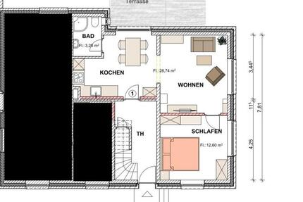 Renovierte Erdgeschosswohnung mit Terrasse - Menslage