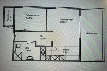 Nachmieter für 2-Zimmer-Fast-Neubau-Whg. mit großer Dachterrasse - Neumünster