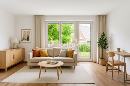 Charmante 3-Zimmer-Obergeschosswohnung mit Balkon, Gartenblick und Garage - Minden Innenstadt