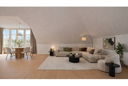 Vermietete 3-Zimmer-Dachgeschosswohnung mit Balkon, Tageslichtbad und Tiefgaragen-Einzelstellplatz - München Pasing-Obermenzing