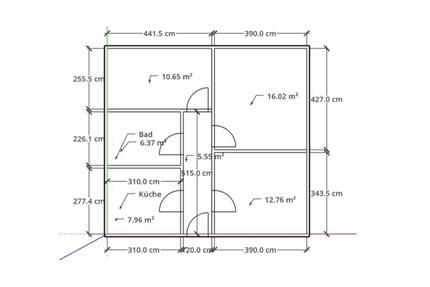 3 Raum Wohnung in ruhiger Lage - 550,00&nbsp;EUR Kaltmiete, ca.&nbsp; 60,00&nbsp;m&sup2; in Schönwald (PLZ: 15910)