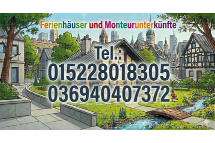 Monteurzimmer Monteurwohnung Ferienhaus bis 30 Personen Thüringen - Schwallungen