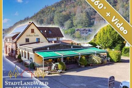 Modernes Restaurant mit Terrasse, Biergarten, Parkplätzen und 2-3 Wohneinheiten in Schönau - Schönau (Pfalz)