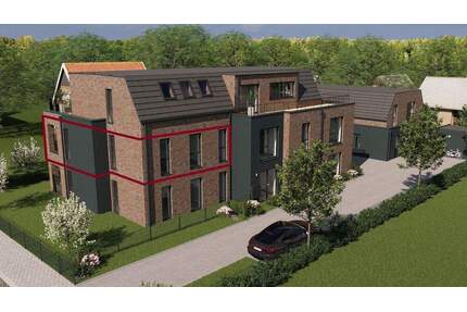 Obergeschosswohnung mit Balkon (WHG 3) - Westoverledingen Völlenerfehn