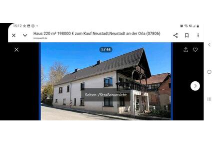 großzügiges Einfamilienhaus - 174.000,00&nbsp;EUR Kaufpreis, ca.&nbsp; 233,00&nbsp;m&sup2; in Neustadt an der Orla (PLZ: 07806)