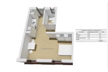 1-Zimmer-Wohnung in Frankfurt (60594) – Nachmiete ab April - Frankfurt am Main Sachsenhausen