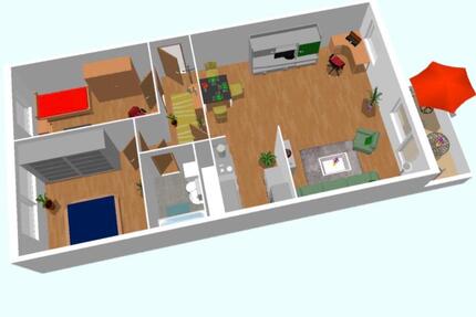 Nachnutzer f. 3-Raum-Wohnung 70qm - m. Einbau - Küche Dusche - Chemnitz Markersdorf