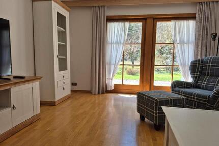 Möbelierte 3 Zimmerwohnung - Terrasse u. Bergblick,1Stellplatz - Fischen im Allgäu