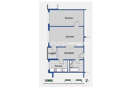 Wohnungsswap - 2 Zimmer, 56 m² - Cesar-Klein-Ring, Wandsbek, Hamburg