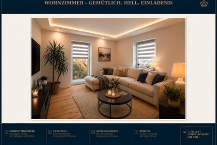 Hochwertige 3-Zimmer-Wohnung mit EBK, Parkett & Garten in Taura