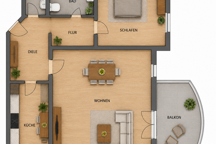 Wohnung zum Kaufen in Potsdam 352.000,00 € 64 m²