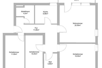 Ohne Makler Familienfreundliche 4-Zimmer-Wohnung in Afferde - Hameln Kernstadt