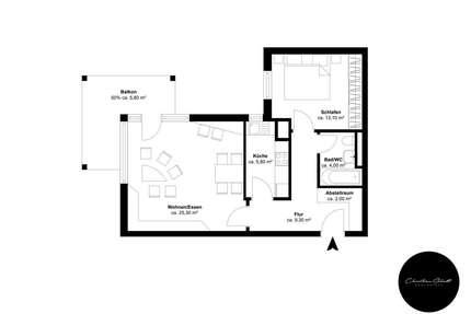 Wohnung zum Mieten in Markkleeberg 675,00 € 63.3 m²