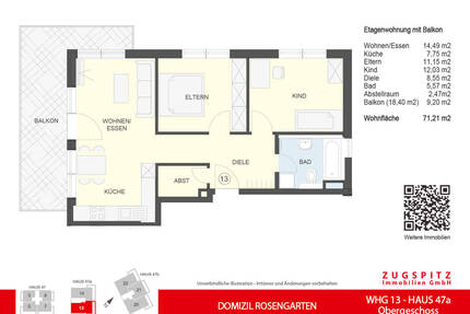 DOMIZIL ROSENGARTEN -3 Zi MIT FERIENWOHNUNG NUTZUNG -WHG13 - Garmisch-Partenkirchen