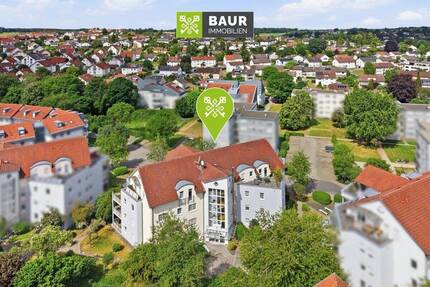 360° | Vermietete 2-Zimmer-Wohnung mit Balkon, Aufzug und Tiefgaragenstellplatz - Bad Saulgau
