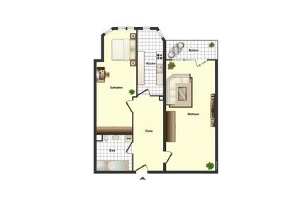 2 Raum Wohnung in Müncheberg - 805,00&nbsp;EUR Kaltmiete, ca.&nbsp; 61,00&nbsp;m&sup2; in Frankfurt (Oder) (PLZ: 15234) Booßen