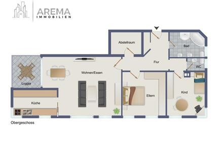 Helle 3-Zimmer-Wohnung mit Loggia, Einbauküche & Tiefgaragenstellplatz in Rodgau-Jügesheim