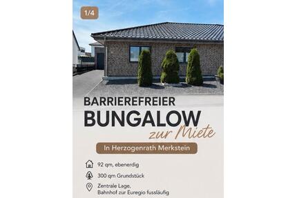 Hochwertiger altersgerechter Bungalow zur Miete in Merkstein - Herzogenrath