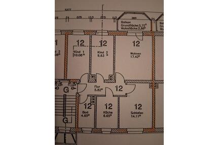 4-Raum Wohnung - 560,00&nbsp;EUR Kaltmiete, ca.&nbsp; 70,20&nbsp;m&sup2; in Apolda (PLZ: 99510)
