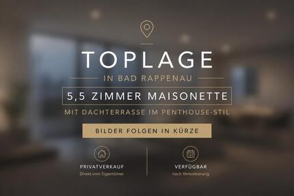 5,5 Maisonette-Wohnung mit Penthouse-Charakter in Bad Rappenau