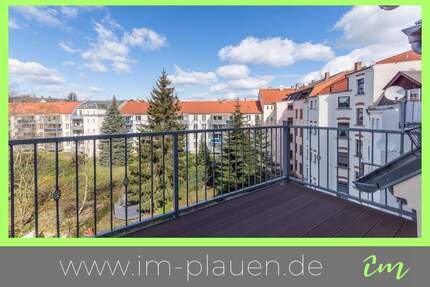 Einbauküche - Balkon - Badewanne - Weitblick | 3-Zimmer-Wohnung Plauen Haselbrunn