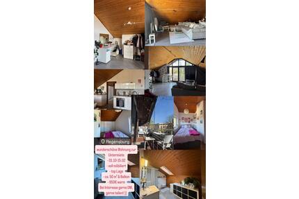 Wohnung zur Untermiete - 850,00&nbsp;EUR Kaltmiete, ca.&nbsp; 50,00&nbsp;m&sup2; in Regensburg (PLZ: 93053) Galgenberg