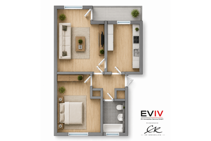 Wohnung zum Mieten in Bassum 450,00 € 54.58 m²
