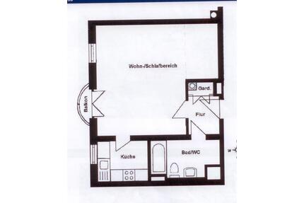 Helles 1 Zimmer Appartement in Burglengenfeld