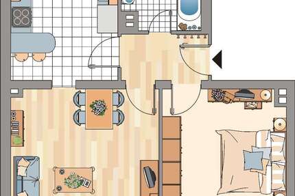 Wohnung zum Mieten in Essen 499,00 € 50.76 m²